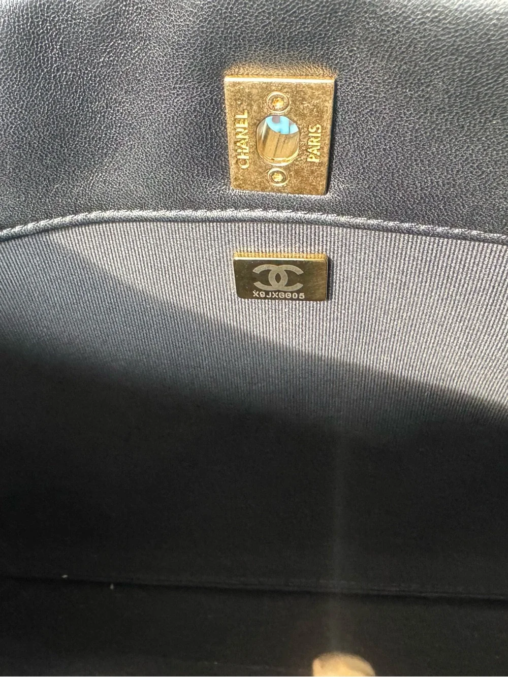 CHANEL Black Quilted Crossbody with Gold Hardware